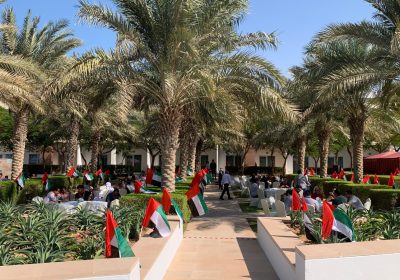 UAE Flags decorated